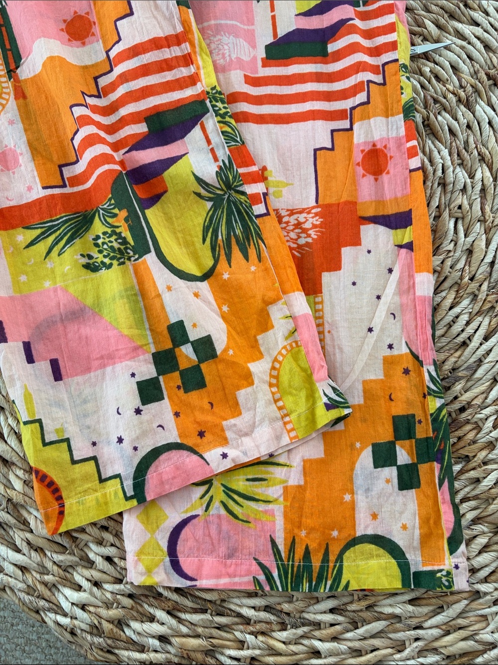 Haute Hippie Tropical Print Cotton Pant - Picture 9 of 15